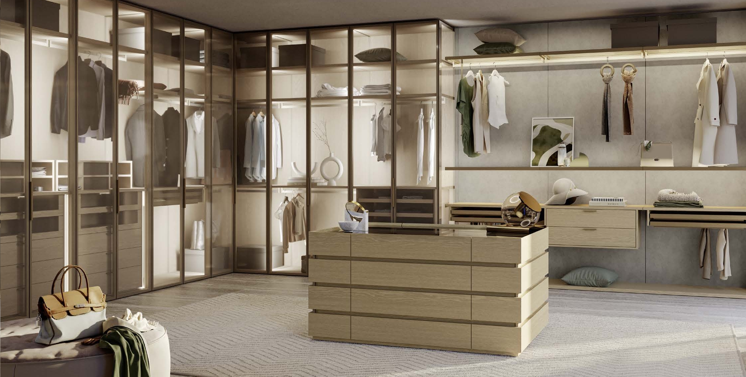 GLASS ARMADIO